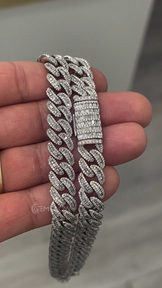 15MM Miami Cuban Link Baguette Chain