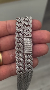 15MM Miami Cuban Link Baguette Chain