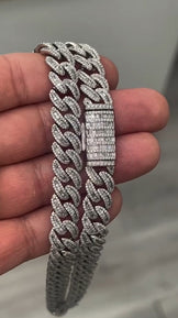 15MM Miami Cuban Link Baguette Chain