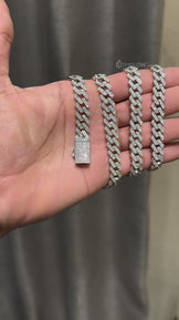 8MM Moissanite Miami Cuban Link Necklace
