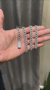 8MM Moissanite Miami Cuban Link Necklace