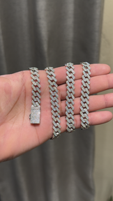 8MM Moissanite Miami Cuban Link Necklace