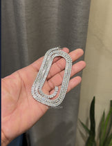 5MM Baguette & Round Diamond Tennis Necklace