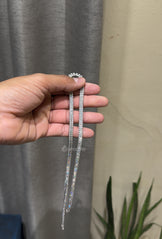 5MM Baguette & Round Diamond Tennis Necklace