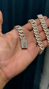 12mm Fully Iced Out Miami Cuban Link Chain
