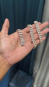 12mm Fully Iced Out Miami Cuban Link Chain