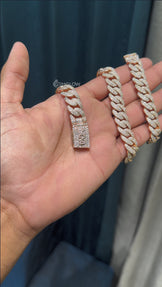 12mm Fully Iced Out Miami Cuban Link Chain