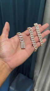 12mm Fully Iced Out Miami Cuban Link Chain