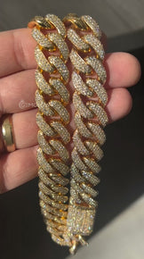 16mm Custom Buss down Iced Out Cuban Chain
