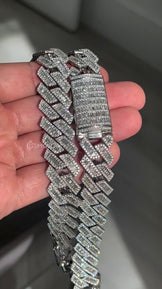 17.5MM Iced Out Miami Cuban Baguette Chain