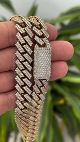 14MM Men’s Iced Out Diamond Cuban Chain