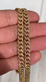7MM Iced Out Miami Cuban Link Chain