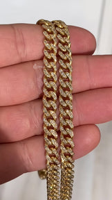 7MM Iced Out Miami Cuban Link Chain