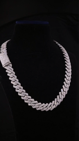 Moissanite Miami Cuban Link Necklace
