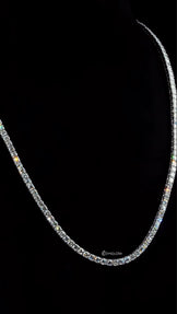 VVS Round Moissanite Diamond Tennis Necklace