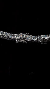 VVS Round Moissanite Diamond Tennis Necklace