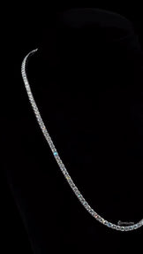 VVS Round Moissanite Diamond Tennis Necklace