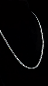 VVS Round Moissanite Diamond Tennis Necklace
