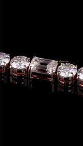 Round And Emerald Cut Moissanite Tennis Chain