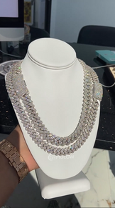 Moissanite Diamond Cuban Link Chain