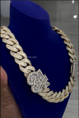 Iced Out Letters Pendant Necklace