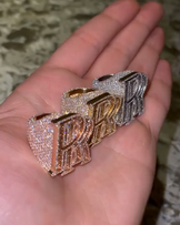 Custom Iced Out Letter Ring