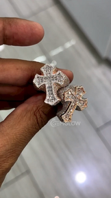 Iced Out Cross Ring for Men