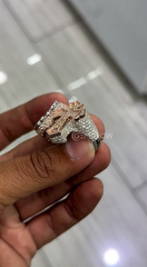 Iced Out Cross Ring for Men