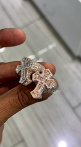 Iced Out Cross Ring for Men