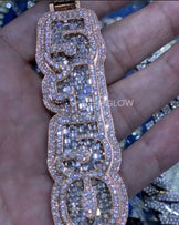 Custom Emerald Letters Number 5150 Pendant