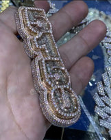 Custom Emerald Letters Number 5150 Pendant