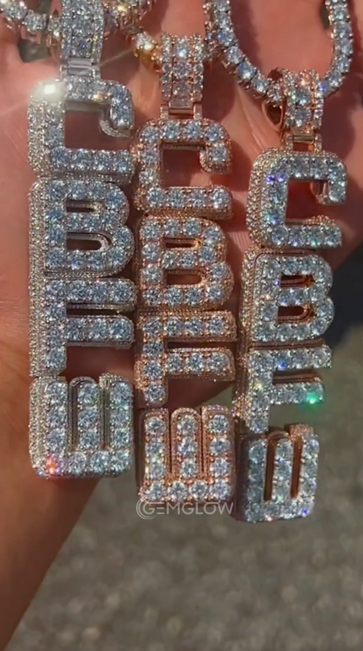 Round Hip Hop Chain and Pendant