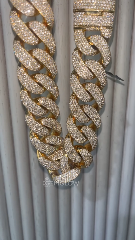 20mm Iced Out Cuban Link Chain
