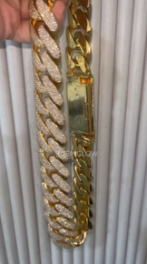 20mm Iced Out Cuban Link Chain