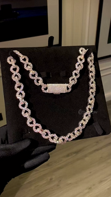12MM Moissanite Infinity Cuban Chain
