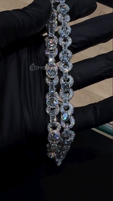 VVS Round Cut Iced Out Cuban Link Necklace