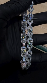 VVS Round Cut Iced Out Cuban Link Necklace
