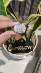 Custom Letter Iced Out Ring