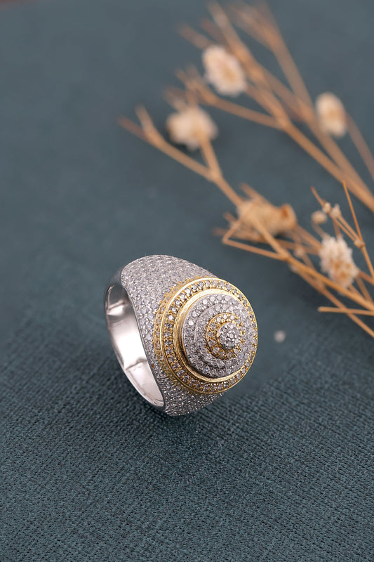 Custom Iced Out Moissanite Ring Men