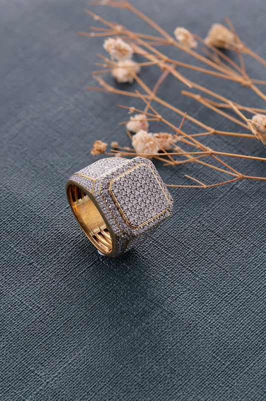 Big Iced Out Hip Hop Ring for Men