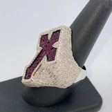 Iced Out Hip Hop Cross Ring