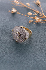 Bold Custom Iced Out Moissanite Ring