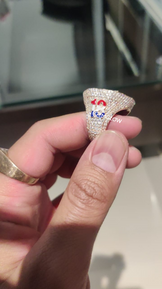 Custom Bust down Rapper Ring