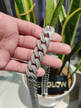 18mm Miami Cuban Link Baguette Chain