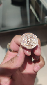 Custom Bust down Rapper Ring