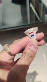 Custom Bust down Rapper Ring