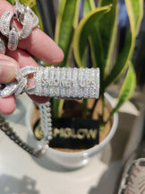 18mm Miami Cuban Link Baguette Chain