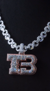 Custom Iced Out Letter Pendant Necklace