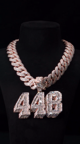 Iced Out Moissanite Letter Pendant