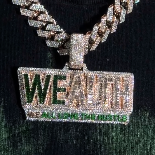 Custom Name Pendant with Miami Cuban Chain